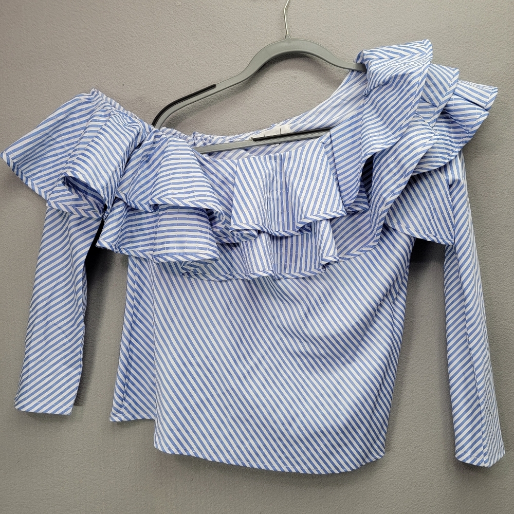 CHIC WISH ONE SHOULDER TOP. SIZE S - Picture 4 of 8